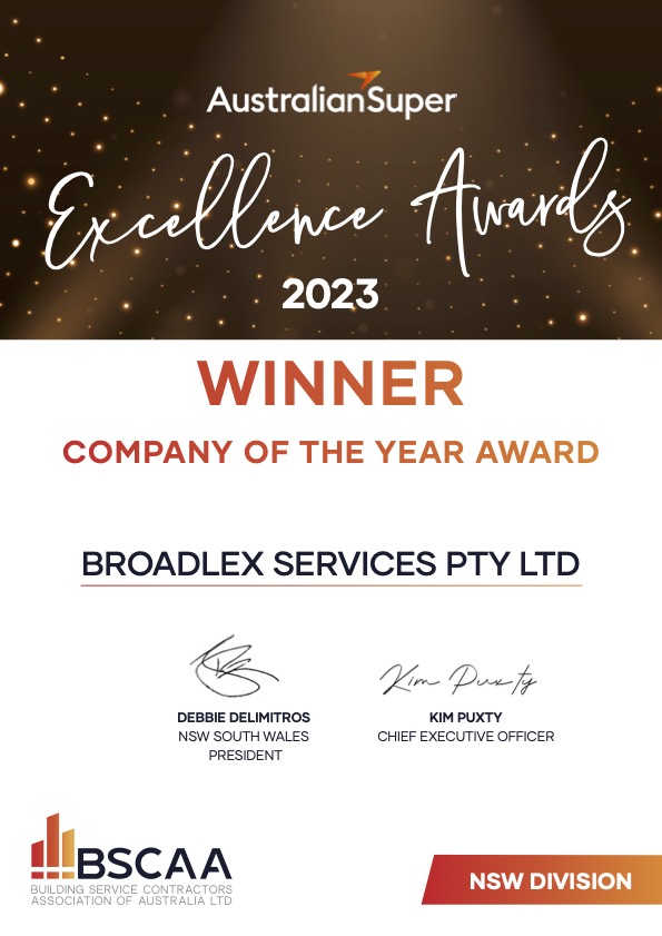 Broadlex Services Pty Ltd – Company of the Year Award